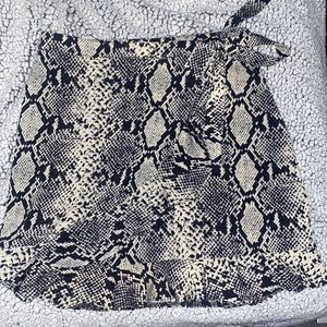 Snake skin skirt